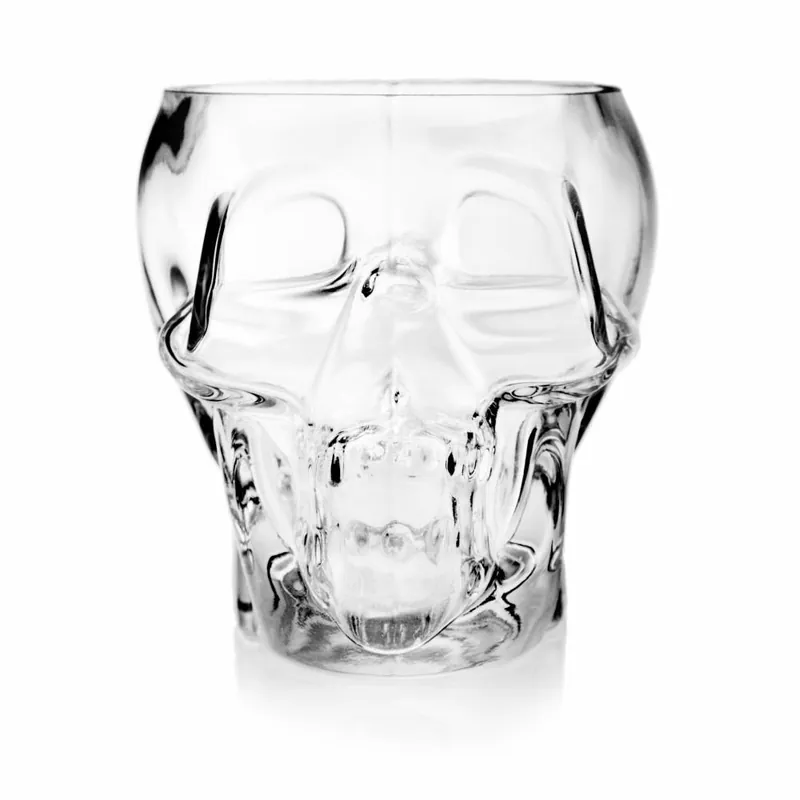 Beperkte Voorraad Glas schedel 12x14cm - 700ml