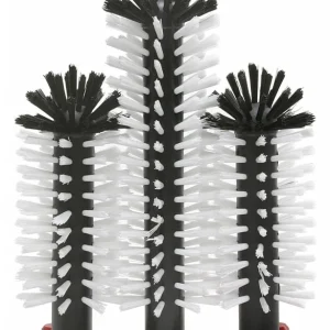 Spoelborstel aluminium voet 3-delig - 18x25x18cm Lage Kosten