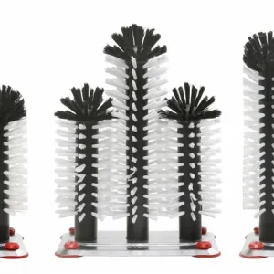 Weekendaanbieding Spoelborstel aluminium voet 3-delig - 3x18cm
