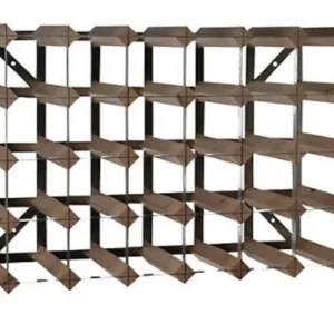 Wijnrek 30 flessen - 61,2 x 22,8 x (h) 42cm - Hout / Metaal Actieprijs