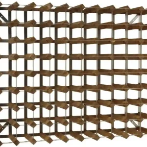 Nu Kopen Wijnrek - Hout en metaal - Voor 90 flessen