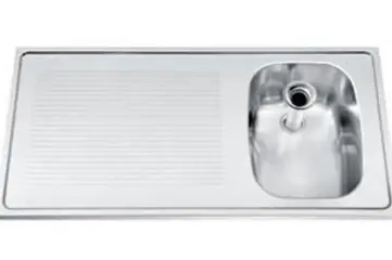 Buffetblad RVS + Spoelbak Rechts - Gamko CO-SB100R - Kruis Motief - 500x1000mm - COMMODE Koop Vandaag