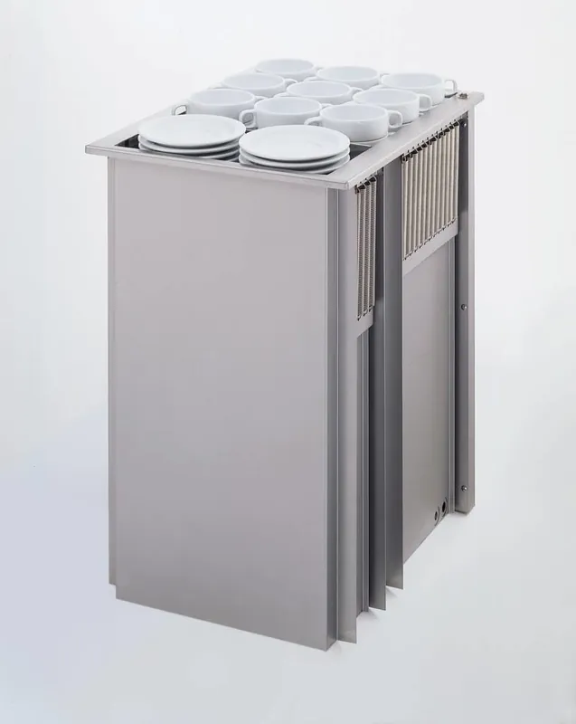 Inbouwstapelaar Verwarmd - Mobile Containing 2 THSG - voor Servies - Stapelunit op Maat Gemaakt Koop Online