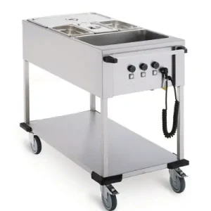 Bain-Marie Wagen 3 x 1/1 GN - Mobile Containing - 3x 850W - 560x1111x902mm Must-Have