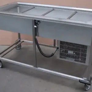 Hoge Kwaliteit Gekoelde Portioneerwagen - 3 x 1/1 GN - Mobile Containing