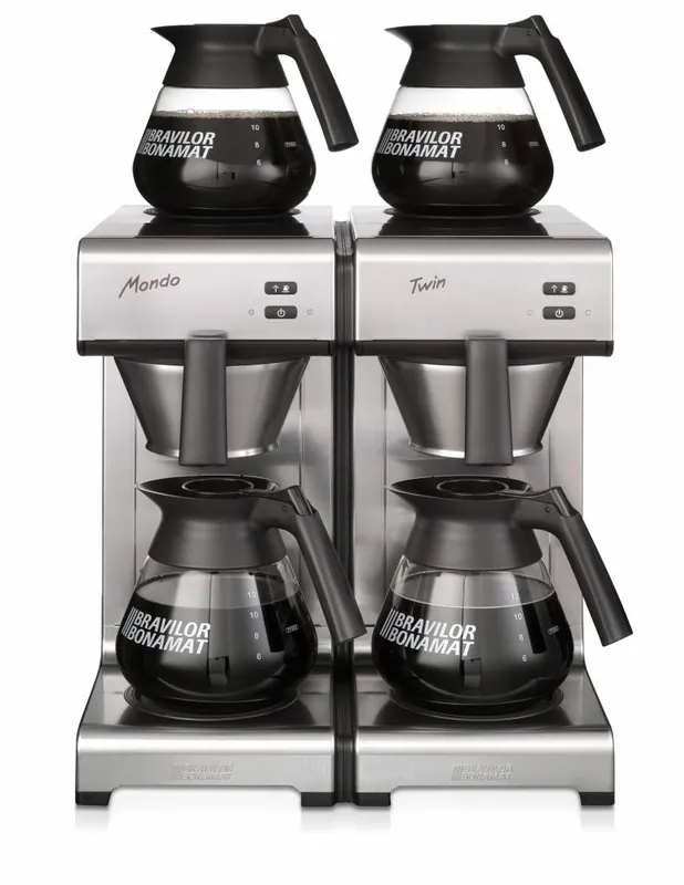 Hete Deal Koffiezetapparaat - Mondo Twin - Duo - Snelfilter - 404x406x(H)446 mm