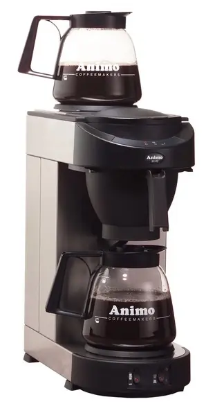 Betrouwbaar Koffiezetapparaat Animo - 10502 - M100 - Inc 2 x Glazen Kan 1,8 Liter - 2250W - 205x380x(h)625mm
