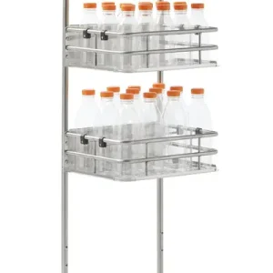 Flessenrek RVS - voor Zumoval Flessen - 400x1700(h)mm Snelle Levering