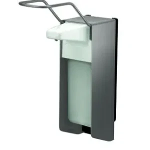 Populair RVS Zeep- & desinfectiemiddeldispenser - 220x80x(h)298 - 500ml