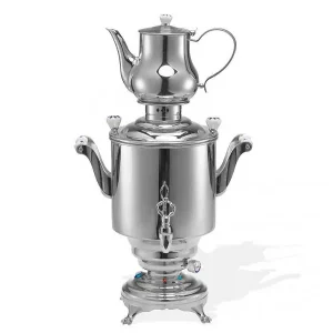 BEEM Samovar Trendy Romanov - Theezetapparaat / Waterkoker - RVS - 5 Liter Gecertificeerd