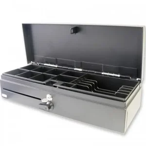 Bestseller Kassalade Fliptop Zwart - Manueel - 8 Munt/ 5 Biljet - 460(b)x170(d)x100(h)mm
