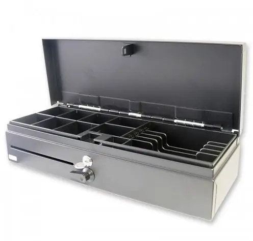 Bestseller Kassalade Fliptop Zwart - Manueel - 8 Munt/ 5 Biljet - 460(b)x170(d)x100(h)mm
