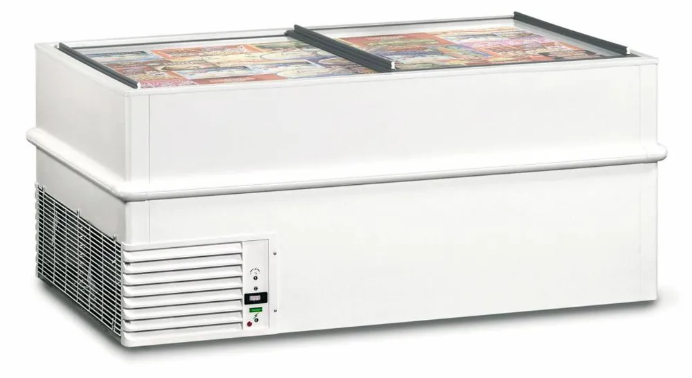 Vrieseiland - VT 150 ES - Energiezuinig - Met Schuifruiten - 155,8x(H)97,8x(H)75,3cm Lage Prijs