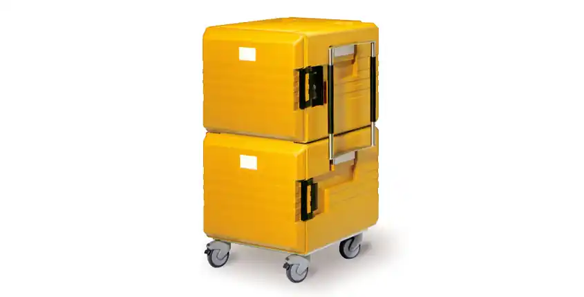 Beperkt Aanbod Thermoport 1x6000K(onverwarmd) + 1x6000KB (Verwarmd) 2x 104 Liter 8x GN 1/1 200mm 766x790x1280mm oranje