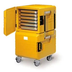 Merkproduct Thermoport Maxi K 2x6000K Onverwarmd 2x 104 Liter 8x GN 1/1 200mm 766x779x1280mm oranje