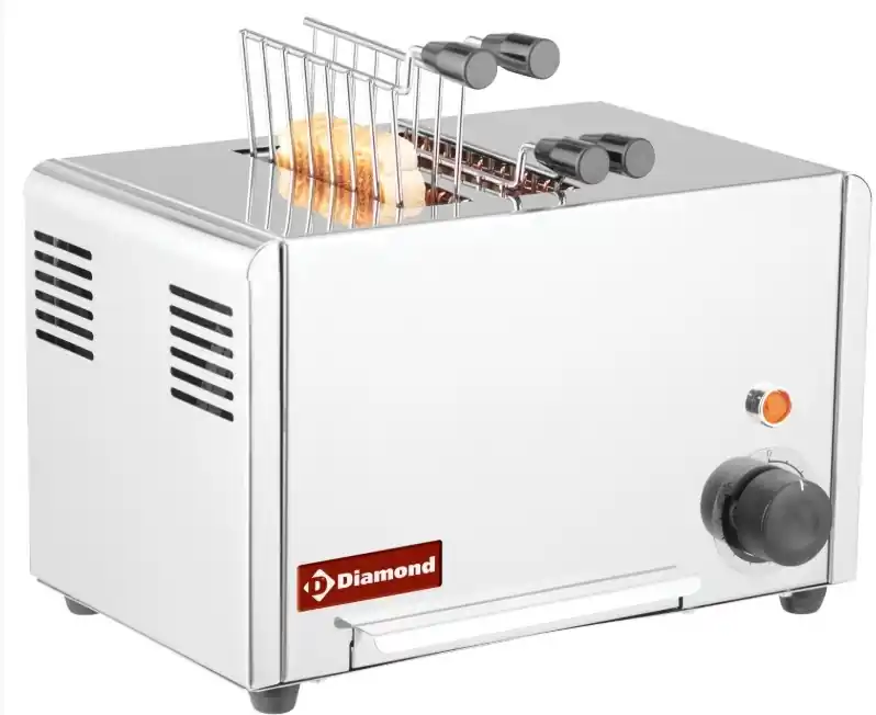 Beperkte Voorraad RVS Toaster - 2 Tangen - 1,3kW - 320x200x(H)225mm