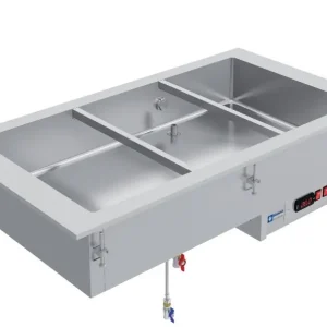 Drop in Bain Marie Element - 3x GN 1/1 - Elektronische Regelaar - 1115x610x(H)302mm Speciale Aanbieding