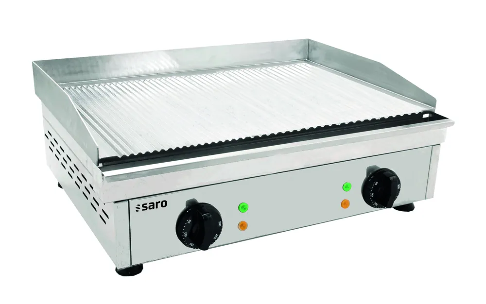 Weekendaanbieding SARO Electrische grillplaat (gegroefd),FRY TOP GM 610 R