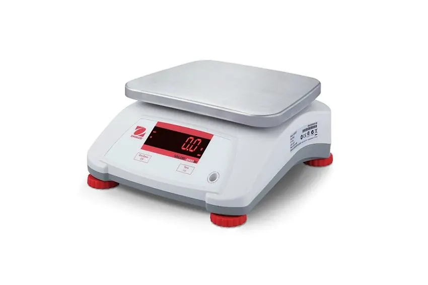 Valor 2000 Weegschaal - Max 3kg Weergave per 0,5G - ABS Uitvoering met RVS Plateau - 242x190mm Op = Op