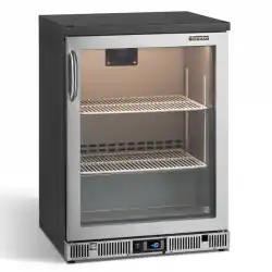 Stand Alone Vriezer Chroom Stalen Omlijsting - GF/100RGCS - Glazen Deur Rechts Draaiend - 600x538x840-860/880mm Finale Uitverkoop