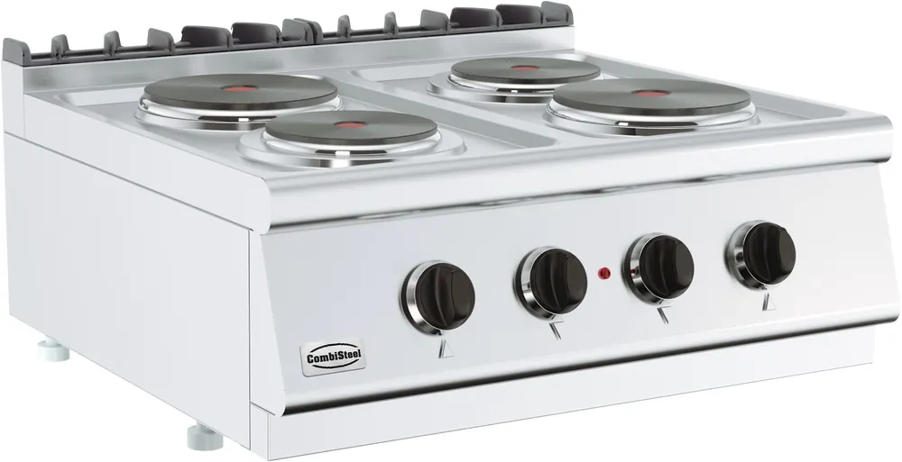 Nu Kopen Base 700 Elektrisch Fornuis Tafelmodel - 2x 2,25 en 2x 1,85 kW - 800x700x(H)300mm