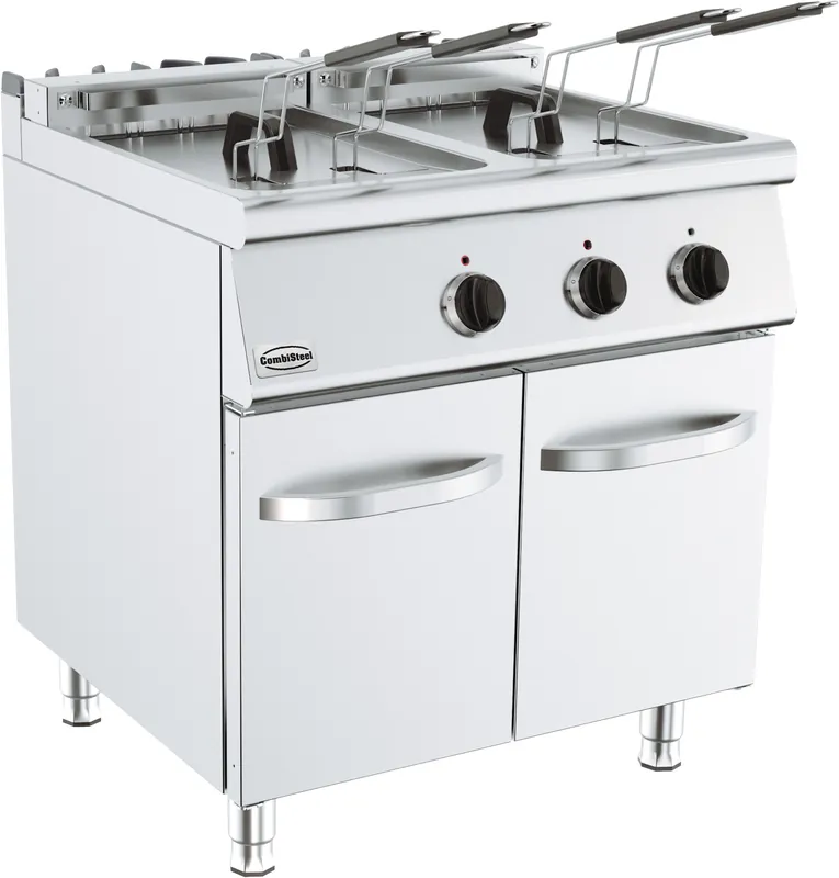 Base 700 Elektrische Friteuse - 2x 7,5 kW - 2x 10 Liter - 800x700x(H)900mm Weekendaanbieding