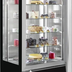 Snelle Levering Gekoelde Gebaksvitrine - Zwart - 400 Liter - 800x660x(H)1870mm