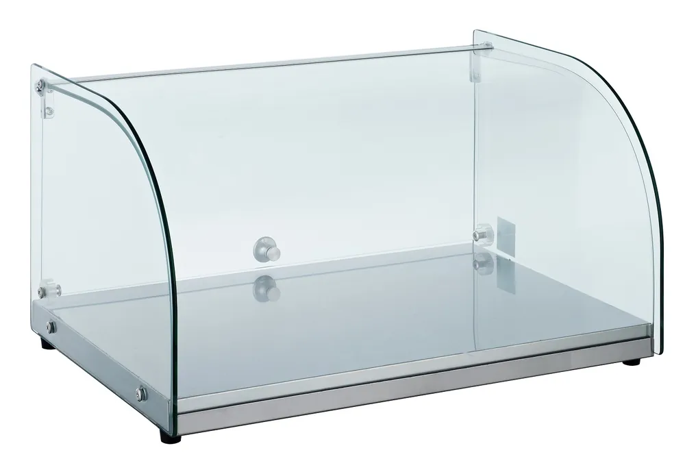 Beste Prijs Neutrale Vitrine - Gebogen Glas - 25 Liter - 554x376x(H)305mm