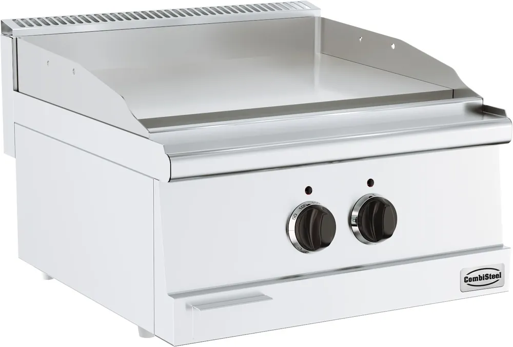 Koopje Base 600 Elektrische Bakplaat Tafelmodel - Verchroomd Glad 6 kW - 600x600x(H)300mm