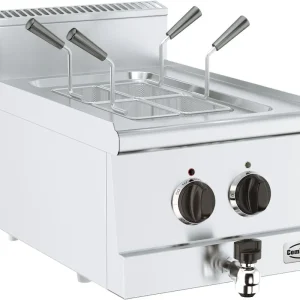 Snelle Levering Base 600 Elektrische Pastakoker Tafelmodel met Tapkraan - 6 kW - 400x600x(H)300mm