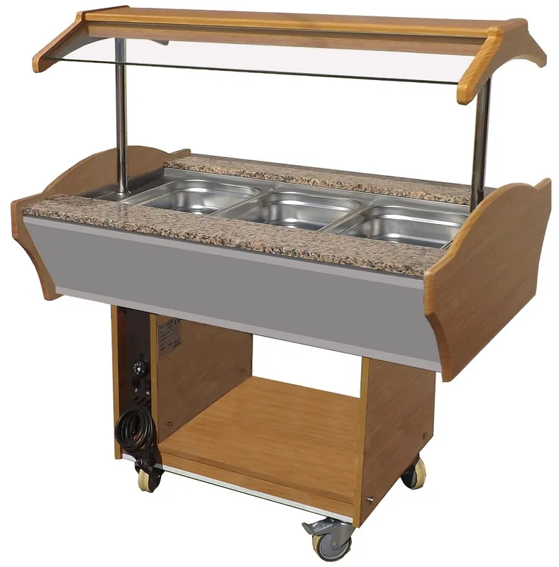 Verwarmd Buffet GN 3/1 - 1200x900x(H)850/1350mm Laatste Kans