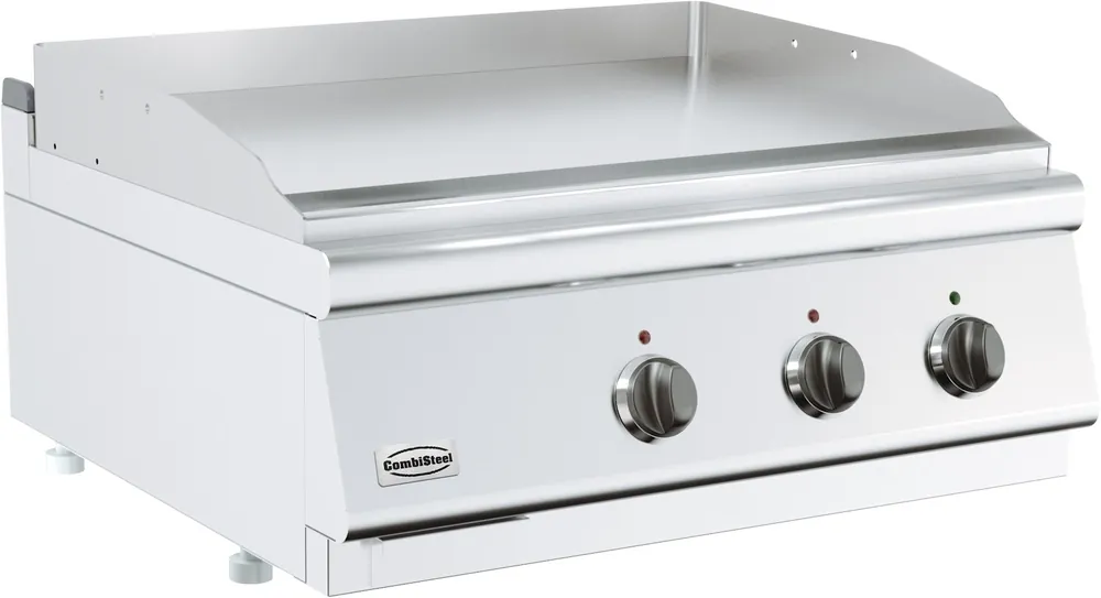Base 700 Elektrische Bakplaat Glad Tafelmodel - 7,2 kW - 800x700x(H)300mm Op = Op