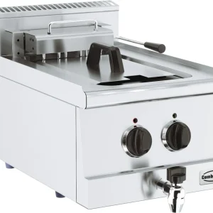 Tijdelijk Beschikbaar Base 600 Elektrische Friteuse Tafelmodel - Tapkraan - 10 Liter - 400x600x(H)300mm