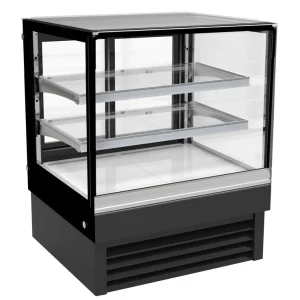 Direct Beschikbaar Koelvitrine Recht - Zwart Model - 190 Liter - 900x680x(H)1200mm