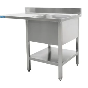 SARO Spoeltafel, 1 bak, rechts - B 1200 x D 600 mm Gecertificeerd