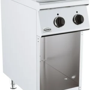 Base 700 Elektrische Bakplaat - Verchroomd Glad - 3,6 kW - 400x700x(H)900mm Direct Verzonden