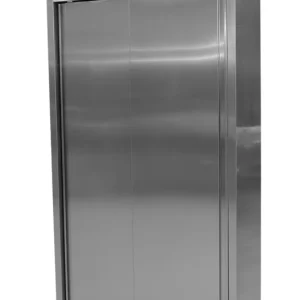 Seizoensaanbieding SARO Hoge kast RVS, 3 schappen + 2 schuifdeuren,1000 mm