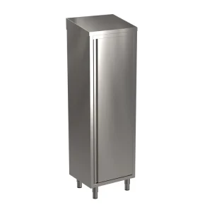 Betaalbaar SARO RVS hoge kast, schuin dak, breedte 600 mm