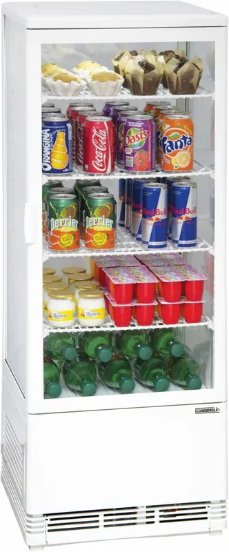 CASSELIN - Positieve koelvitrine - 98 Liter - 160W - 425x380x1100(h)mm Tijdelijk Beschikbaar