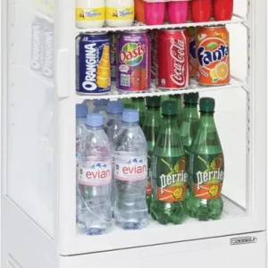 Koopje CASSELIN - Mini witte koelvitrine-78 liter - 160W - 425x380x960(h)mm