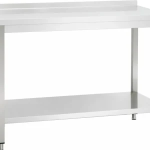 Fabrieksprijs RVS Werktafel + Lage Plank - Hoogte 850-900mm - 1500(L)x700(D)mm