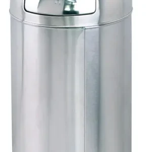 Afvalbak RVS met Push-deksel - 76cm hoog Finale Uitverkoop