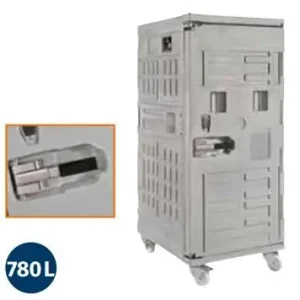 Gecertificeerd Geïsoleerde Container Serie Cargo - Met Wielen - 780 Liter -800x1000x(h)1950mm