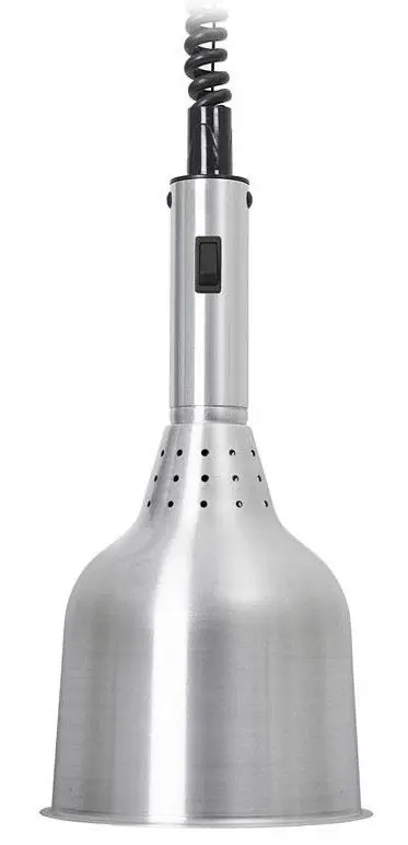 Alleen Vandaag Lampe Chauffante Aluminium | Ø180x360mm | Fabriqué en Europe | Cable 1800mm | Ampoule 250W Incl.