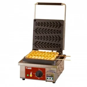 Direct Verzonden Elektrisch wafelijzer "kolf op een stokje" - 4 stuks - timer - 305x440x(h)230mm - 1,6 kW