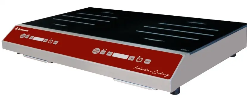 inductiekookplaat - 2 velden - 3,5kW/230V - 560x360x(h)105mm Gereduceerde Prijs