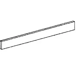 Frontale Plint RVS - 400x110x20(h)mm Actieprijs