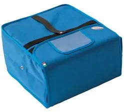 Betrouwbaar Thermotas Blauw - Voor 4/5 pizzadozen van Ø320mm
