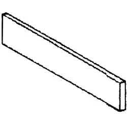 Plint RVS - Lateraal Links - 570x110x20(h)mm Koopje