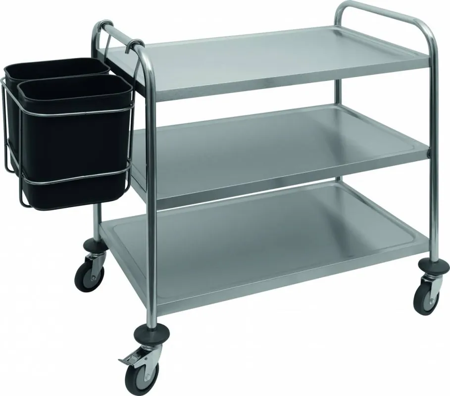 Afvalemmer 2x 8 Liter - voor Serveerwagen Lage Kosten